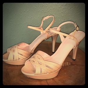 Stuart Weitzman Nude Platform!